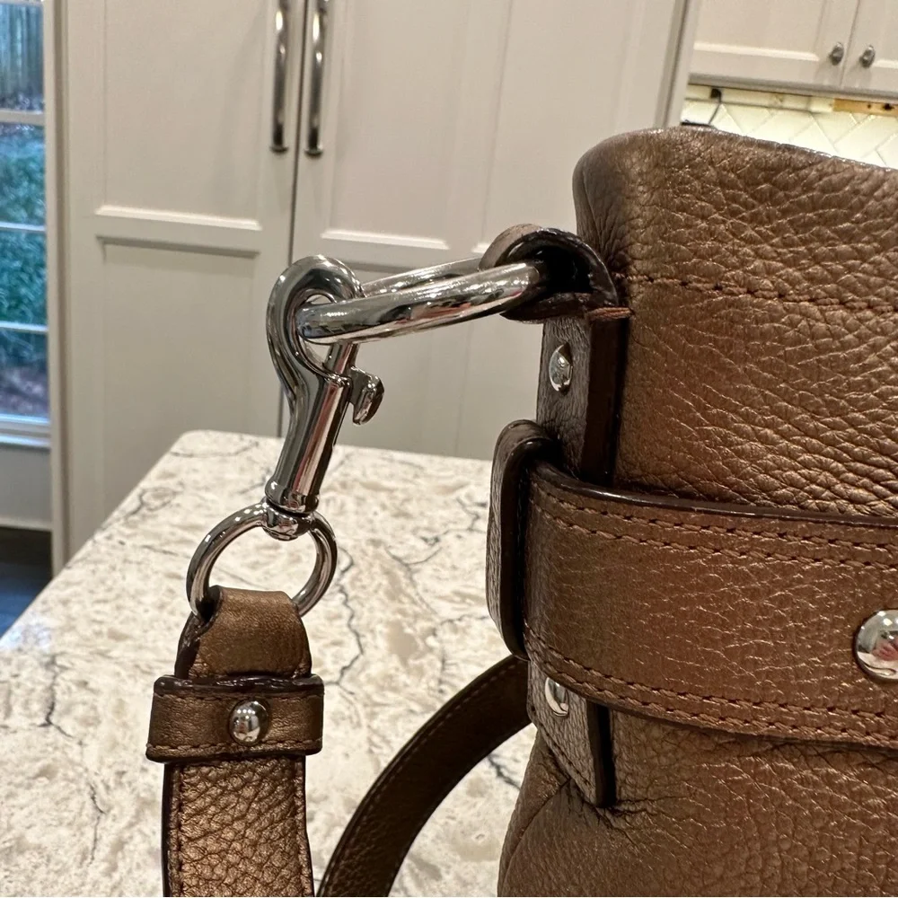 COACH Convertible Chain Duffel in Bronze, Style F19722